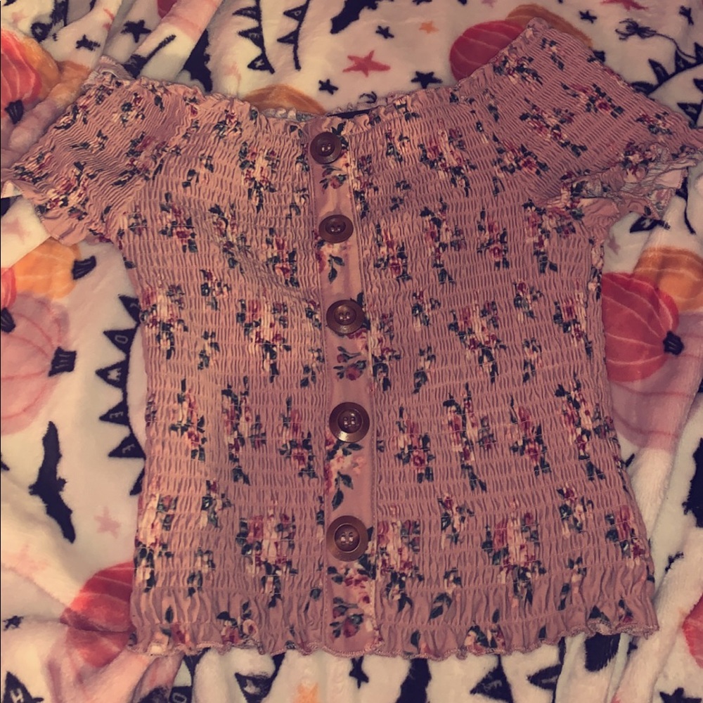 Floral off the shoulder